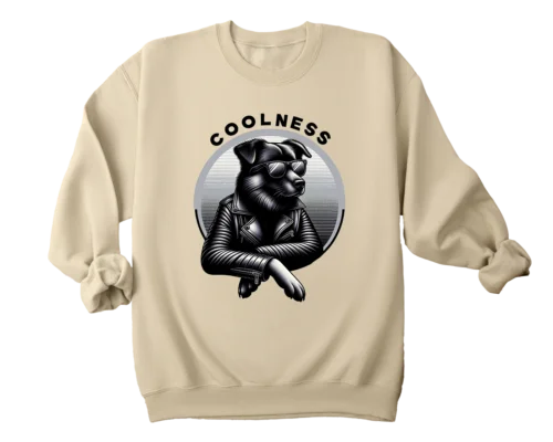 Polarshe cooler Hund, originelles Design, lustiges Geschenk, Welpe, schwarzer Hund, lustiges Geschenk/Sweatshirt