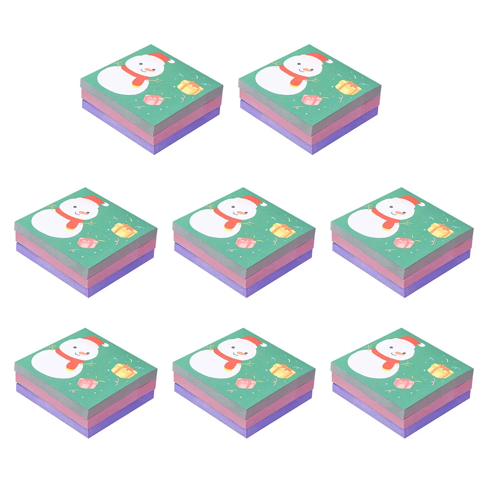 8 Uds notas autoadhesivas dibujos animados post-notas portátiles gran cantidad escritura suave diseño encantador fácil de usar para la oficina