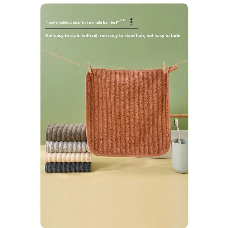 5-Piece Luxury Soft Super Absorbent Hand Towel Set - 11.8*11.8 Inch Quick Drying Washcloths for Household and Daily Necessities
