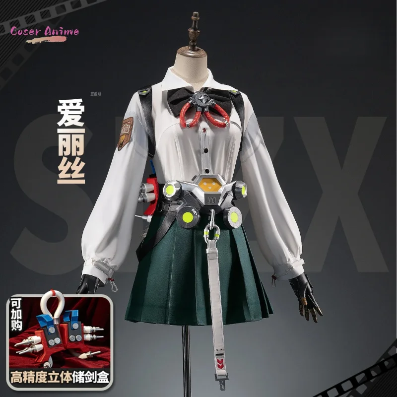 

Игра Zenless Zone Zero Alice Thymefield Косплей Костюм Униформа Хэллоуин Карнавал Вечеринка Рождество Игра Ролевая Одежда Одежда