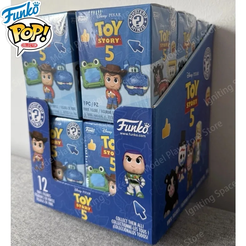 Funko Mystery Minis Toy Story 5 Disney Pixar Character Random Vinyl Figurine Woody Buzz Lightyear Jessie Collectible Model Gift