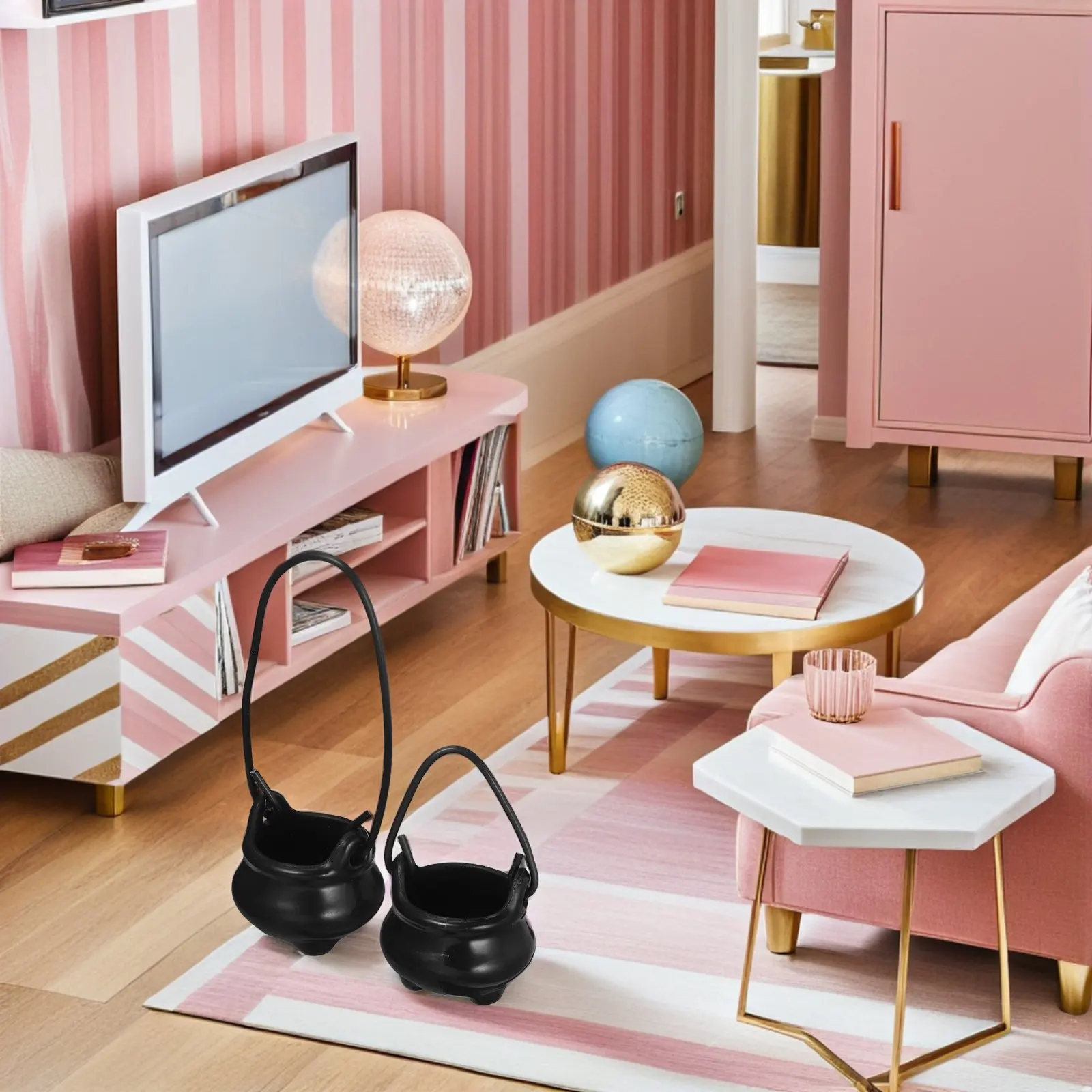 

Набор из 12 миниатюрных пластиковых котелков с реалистичным дизайном для декора на Хэллоуин, подарков для ведьминских вечеринок, держателей для конфет, аксессуаров для кукольных домиков