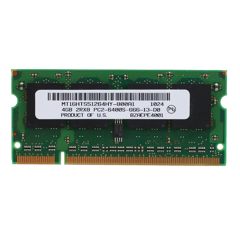 

4GB DDR2 Laptop Ram 800Mhz PC2 6400 SODIMM 2RX8 200 Pins for Intel AMD Laptop Memory with GL40 GM45 GS45 PM45 PM65