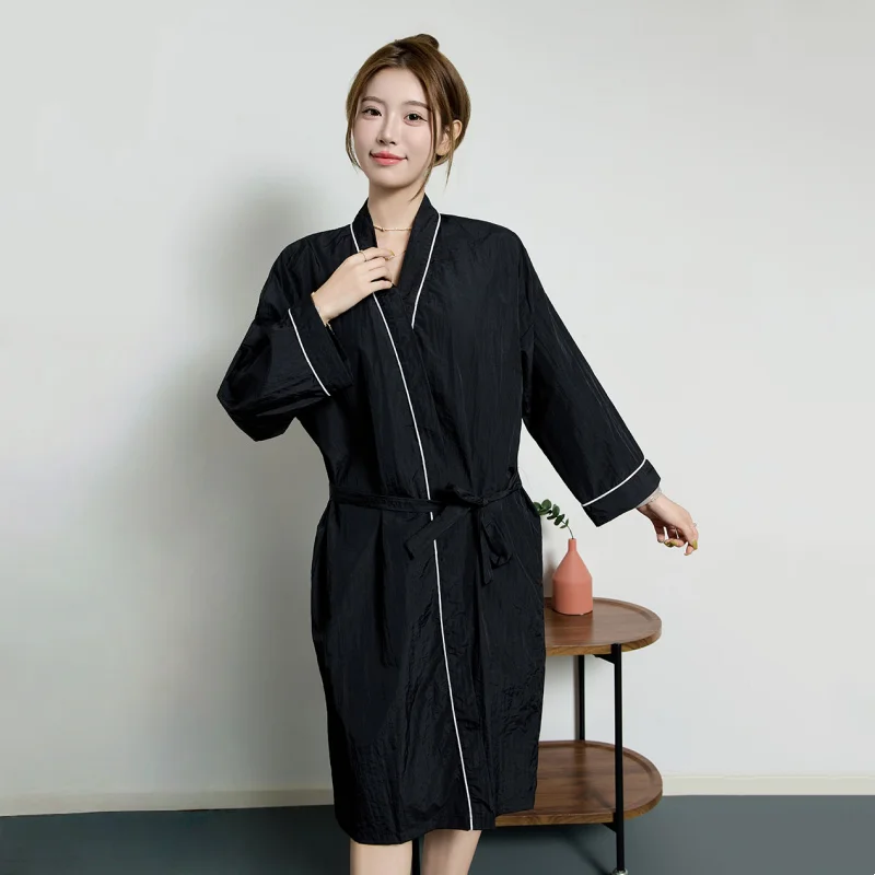 Barber Shop Hairdressing Gown Hair Salon Hair Dyeing Smock Hairdresser's Robe Hairdressing Capes Beauty Salon Guest Kimono