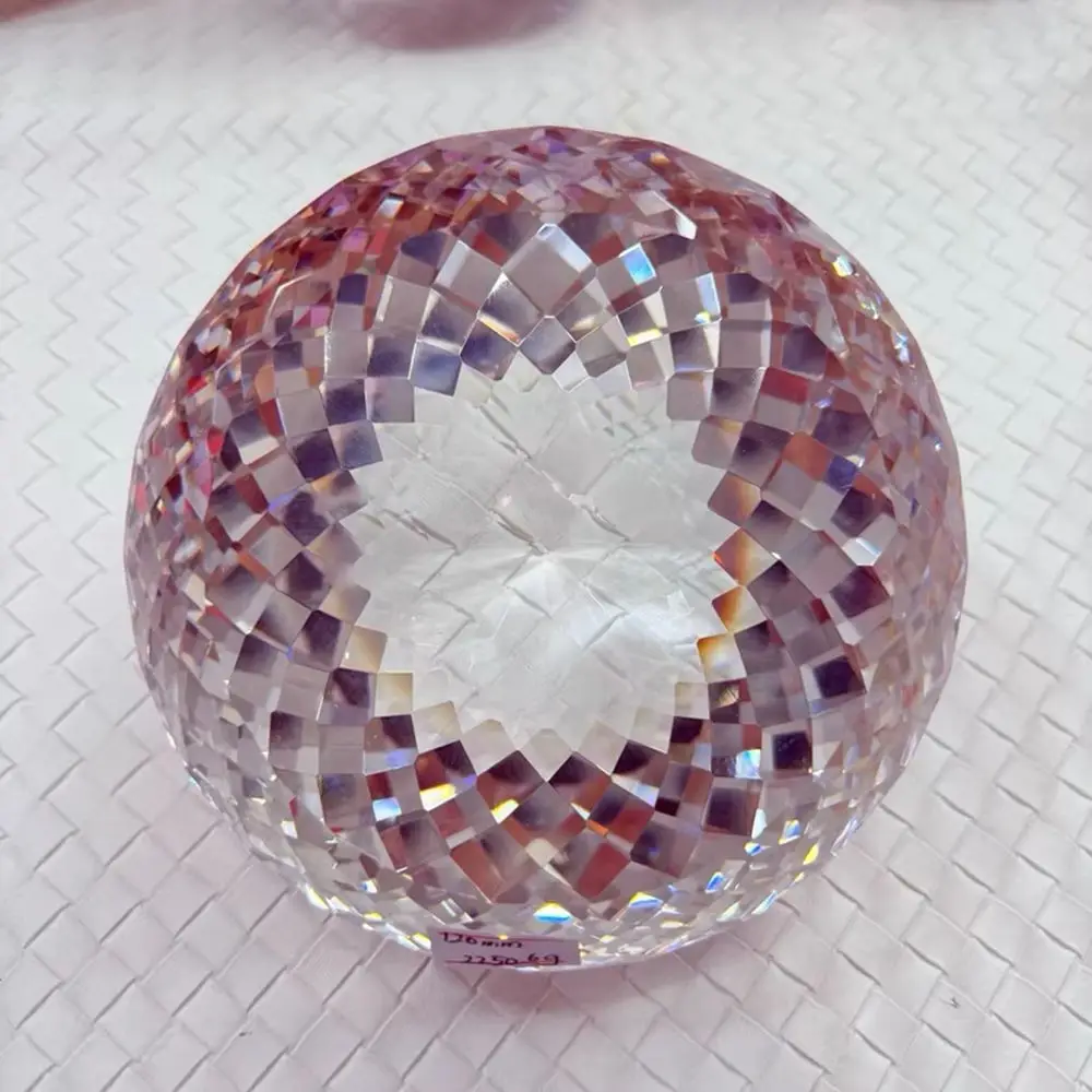 Jumbo Size 120mm1pc AAAAA Quality Round Cut White Sapphires Stone Synthetic Gems