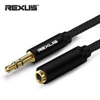 0.5m/1m/1.8m/3m/5m Earphone Stereo Male to Female Aux Cord Audio Extension Cable Extender For PC Laptop Phone Car Speaker