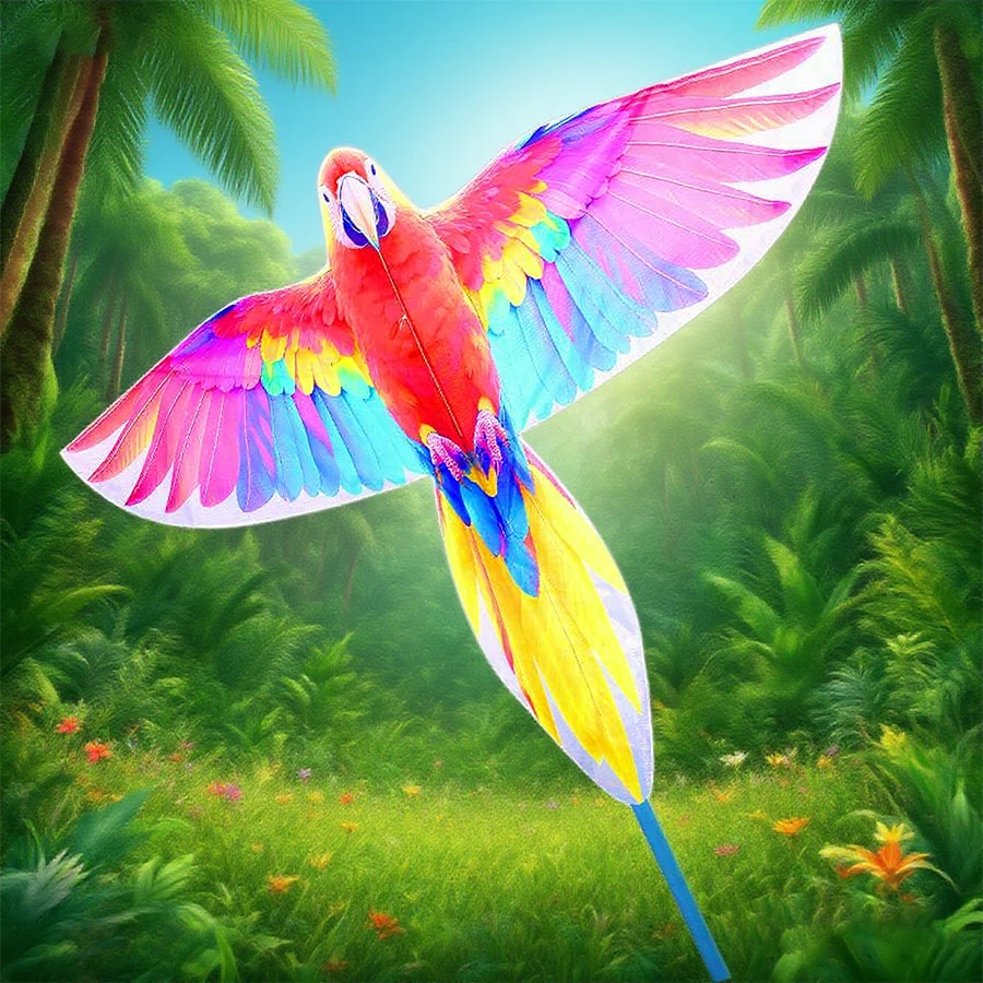 3D 실물 같은 스타일의 새, 비행이 매우 쉽고, 어린이, 성인, 소녀, 소년에게 이상적입니다. 해변, 초원, 하이킹용 연
