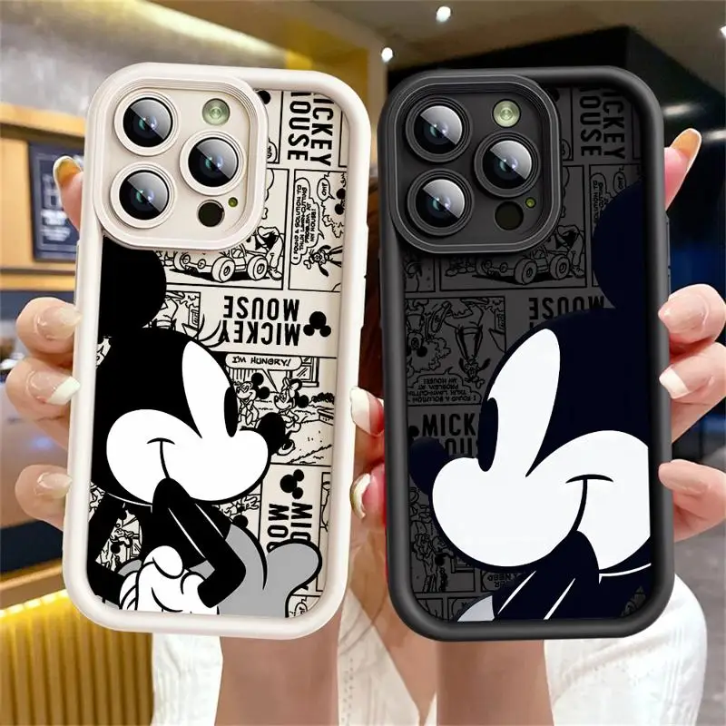 Mickey Minnie Mouse Disney Case For Apple iPhone 15 11 13 14 Pro Max 12 Silicone 15 Plus 11Pro Soft Phone Cover