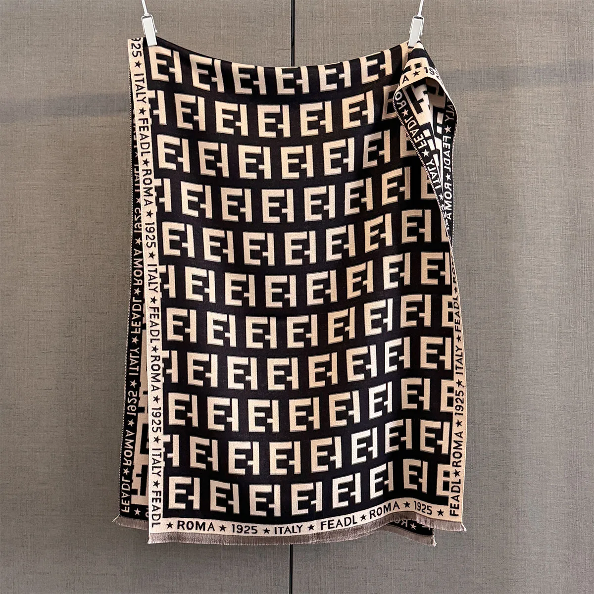 الدافئة تقليد معطف كشمير وشاح شال فاخر طباعة سميكة الباشمينا الشتاء بطانية يلتف Bufanda الحجاب عادية الشالات Echarpe #4