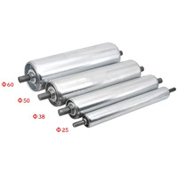 1Pcs Dia 25mm 38mm 50mm 60mm Galvanized Gravity Roller Conveyor Total Length 150 200 250 300 350 400 450 500mm