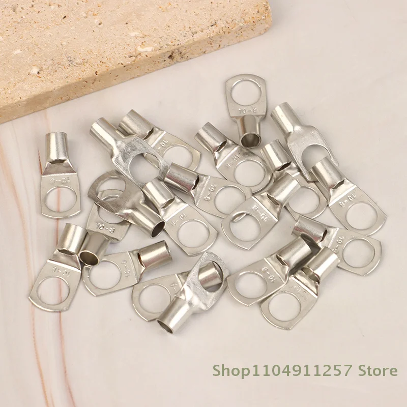 

20 Pack of 4-25mm Tinned Copper Lugs for Secure Battery Wire Connection