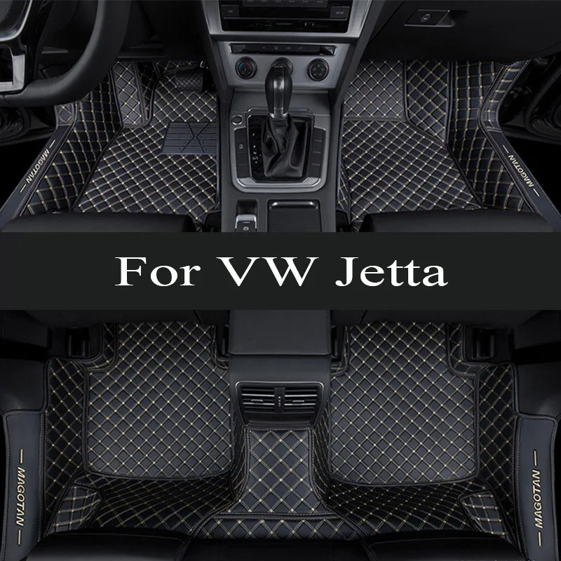 

Leather Car Floor Mats For VW VW Jetta Vento A7 2019 2020 2021 2022 2023 Leather Car Matt Interior Parts Car trunk mat