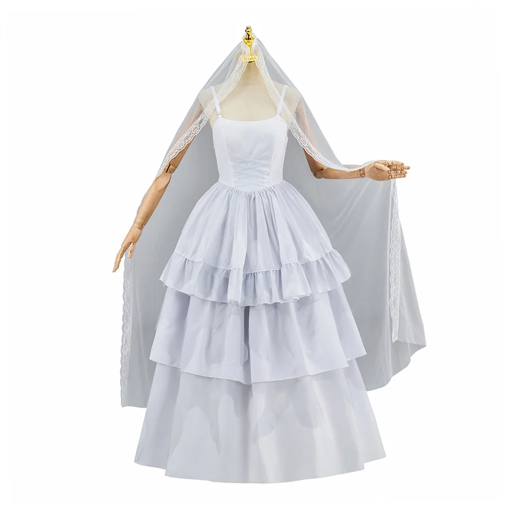 Movie Corpse Bride Emily Cosplay Costume  Women Gothic Vampire Dress  Halloween Party  Outfits