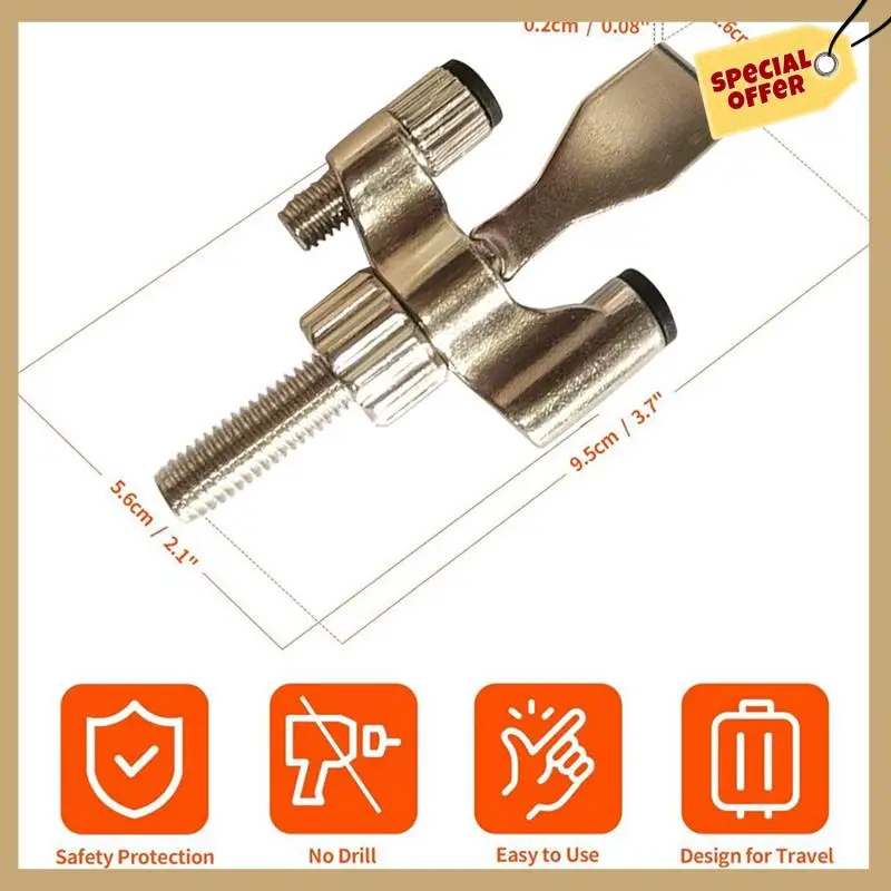 Door Lock Travel Small Steel Door Lock For Hotel Room Home Security Door Lock Adjustable Door Stoppers Door Safety-WMAN