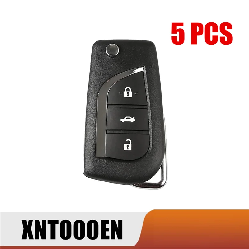 5 Pcs/Lot Xhorse XNTO00EN Universal Wireless Remote Key Fob 3 Button for Toyota Type for VVDI Key Tool