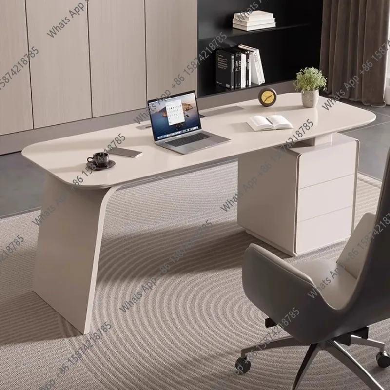 

A Modern Design Office Desk Power Strip Chest Of Drawers Minimalist Elegant Computer Desk Mid Century Luxury Interior Furniture