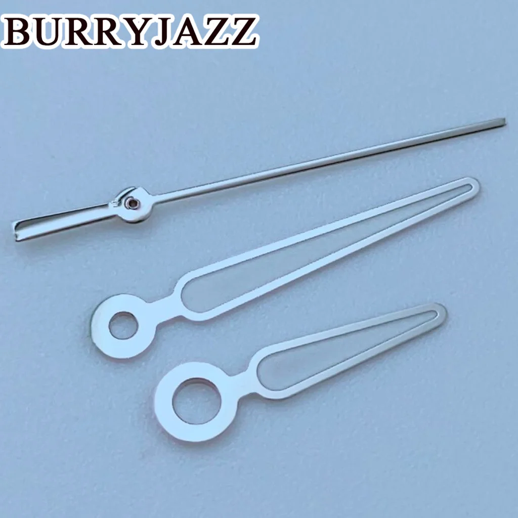 BURRYJAZZ NH35 NH36 NH38 7S26 7S36 4R35 4R36 Watch Hands Silver Hands Green Luminous