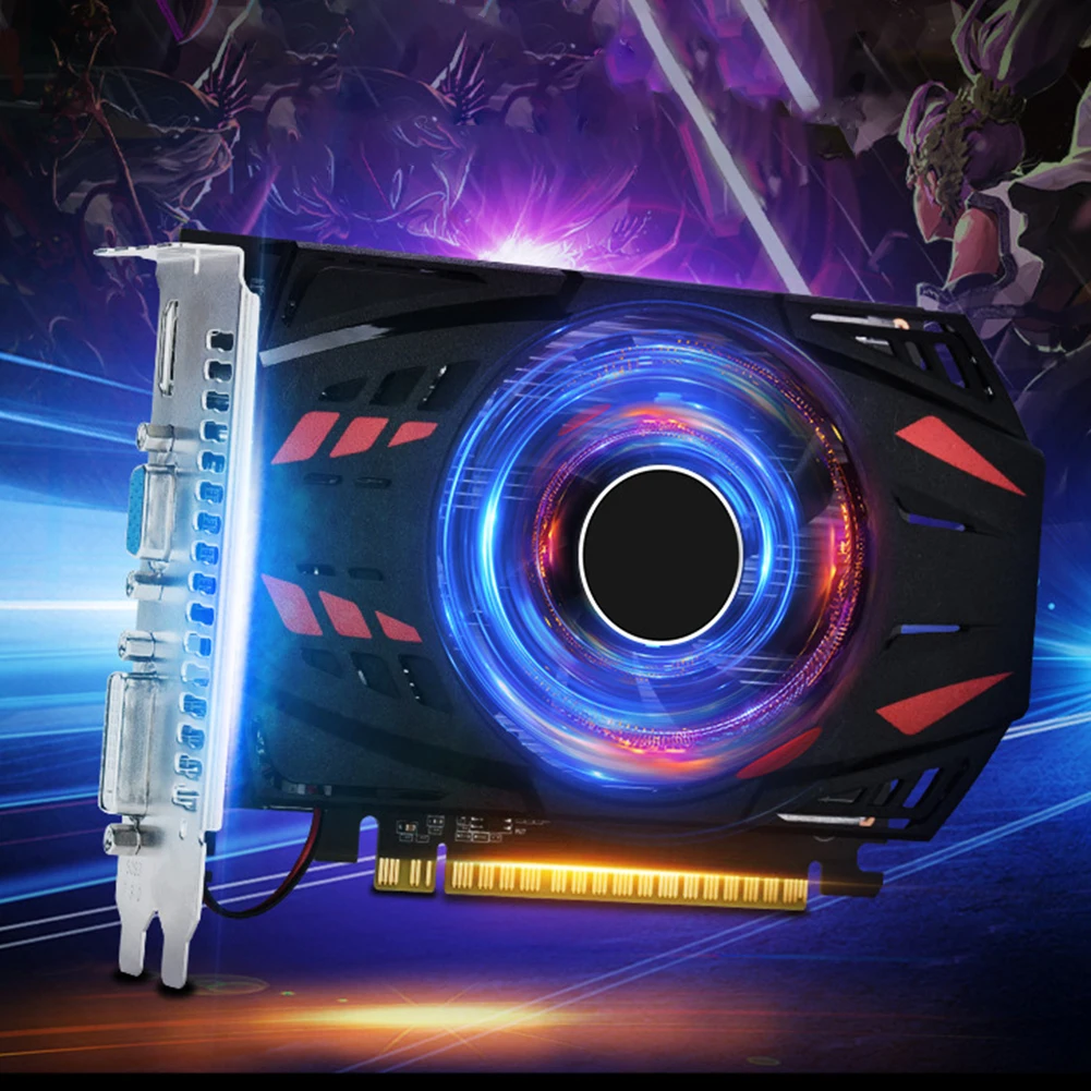 GT730 بطاقة الرسومات الفيديو الكمبيوتر ، HD ، VGA ، DVI ، DDR3 ، 4GB ، PCI-E2.016X ، GT610 ، GT730 ، 128 بت مع مروحة التبريد #2