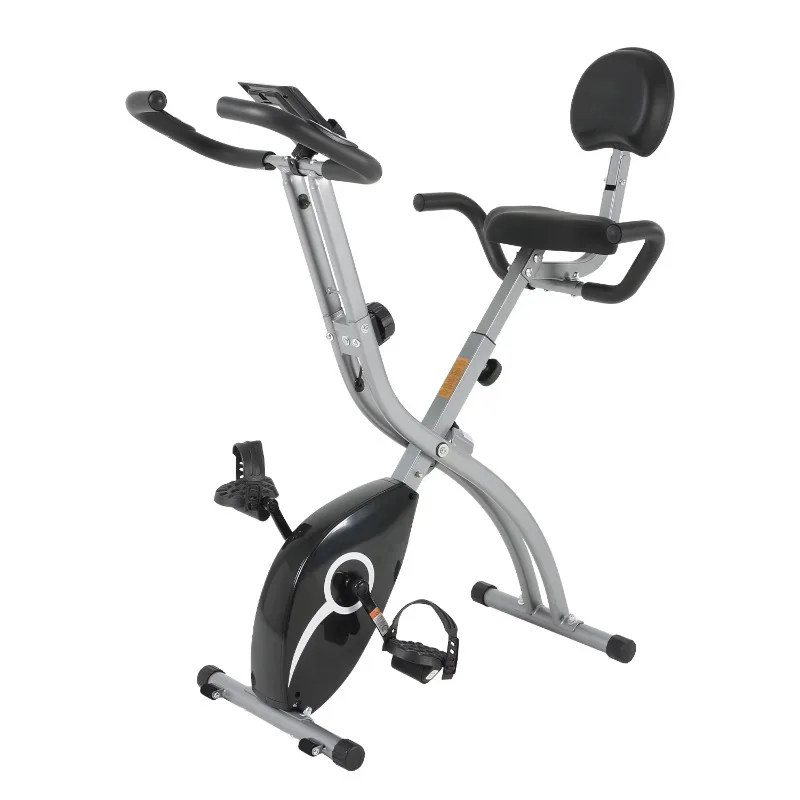 2025 Unisex Foldable Exercise Bike with Seat - Home Fitness Comfortable Cardio Training Portable Home Equipment for All Users