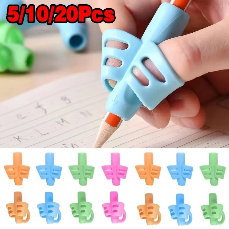 

5-30Pcs Pencil Grips Kids Handwriting Posture Correction Training Grippers Writing AIDS Pens Holding For Toddler Children Gifts