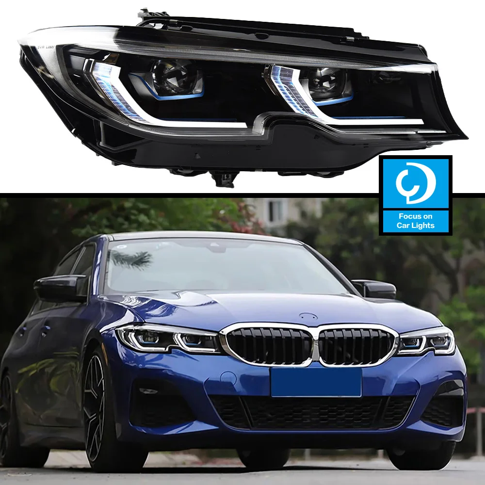 Przednie reflektory samochodowe dla BMW G20 G28 3 serii 320i 325i 330i L335i 2019-2022 M3 latarka czołowa LED laserowe dynamiczne akcesoria samochodowe