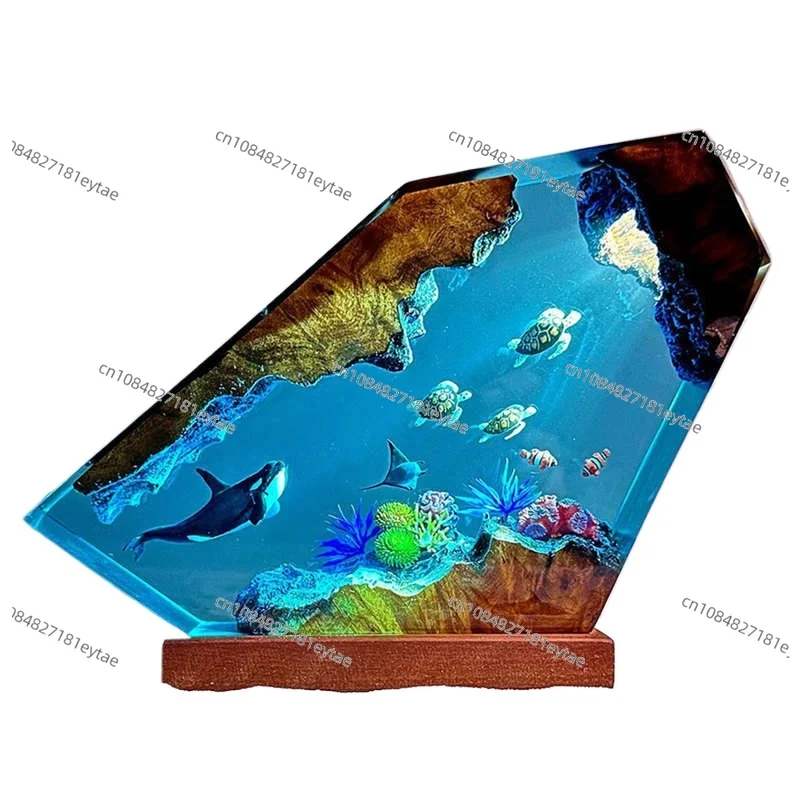 

Лампа из смолы «Глубоководный дайвер» | Ночник-светильник «Акула и Черепаха»