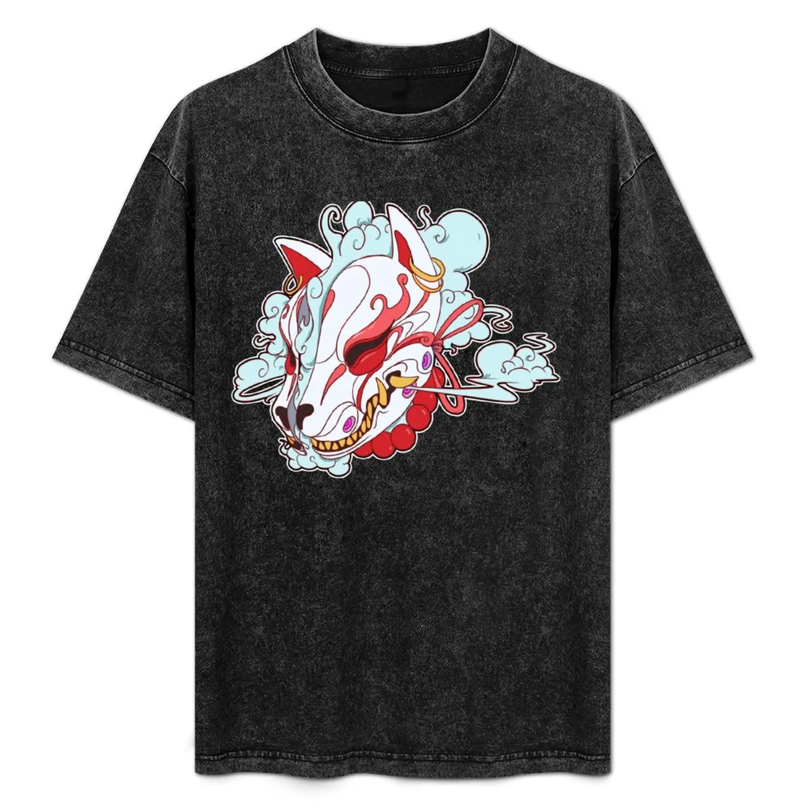 

inari T-Shirt anime clothes vintage graphic tee funny meme t-shirts cotton t shirt men