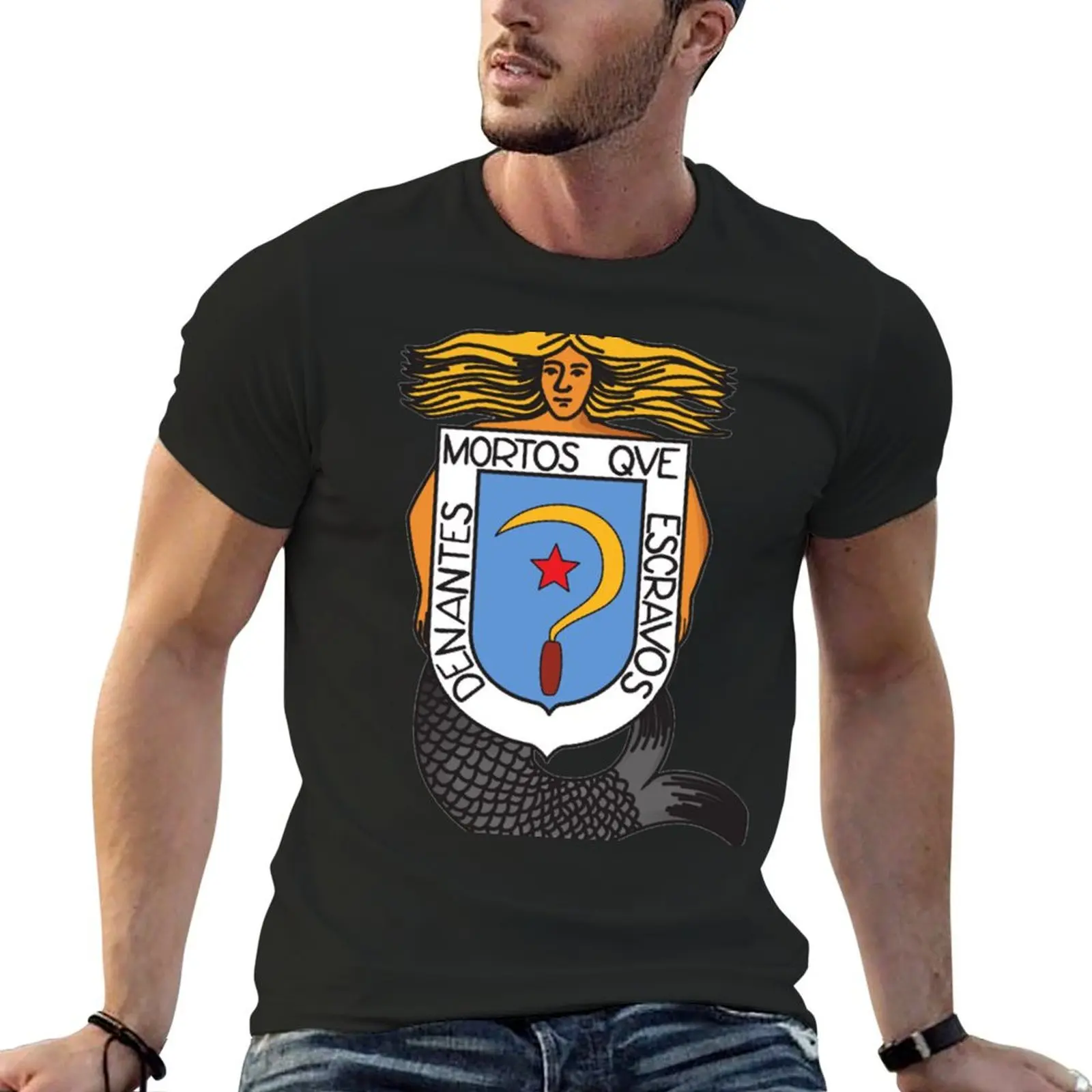 

shield of castelao T-Shirt cheap stuff street wear t shirt men 100℅ cotton