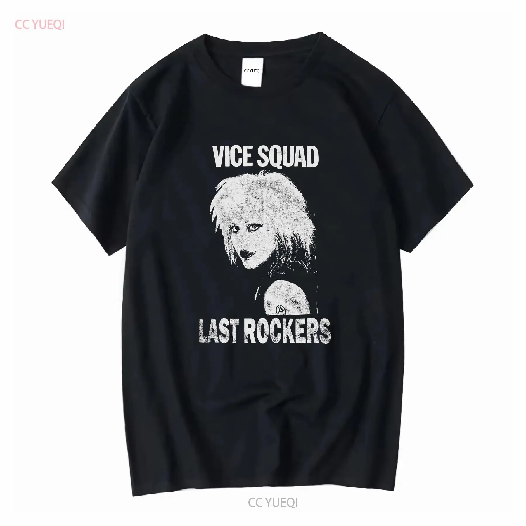 

Vintage 90s Vice Squad Last Rockers Punk Rock Band Black T shirt Sz M long or short sleeves vintage Washed designer clothes
