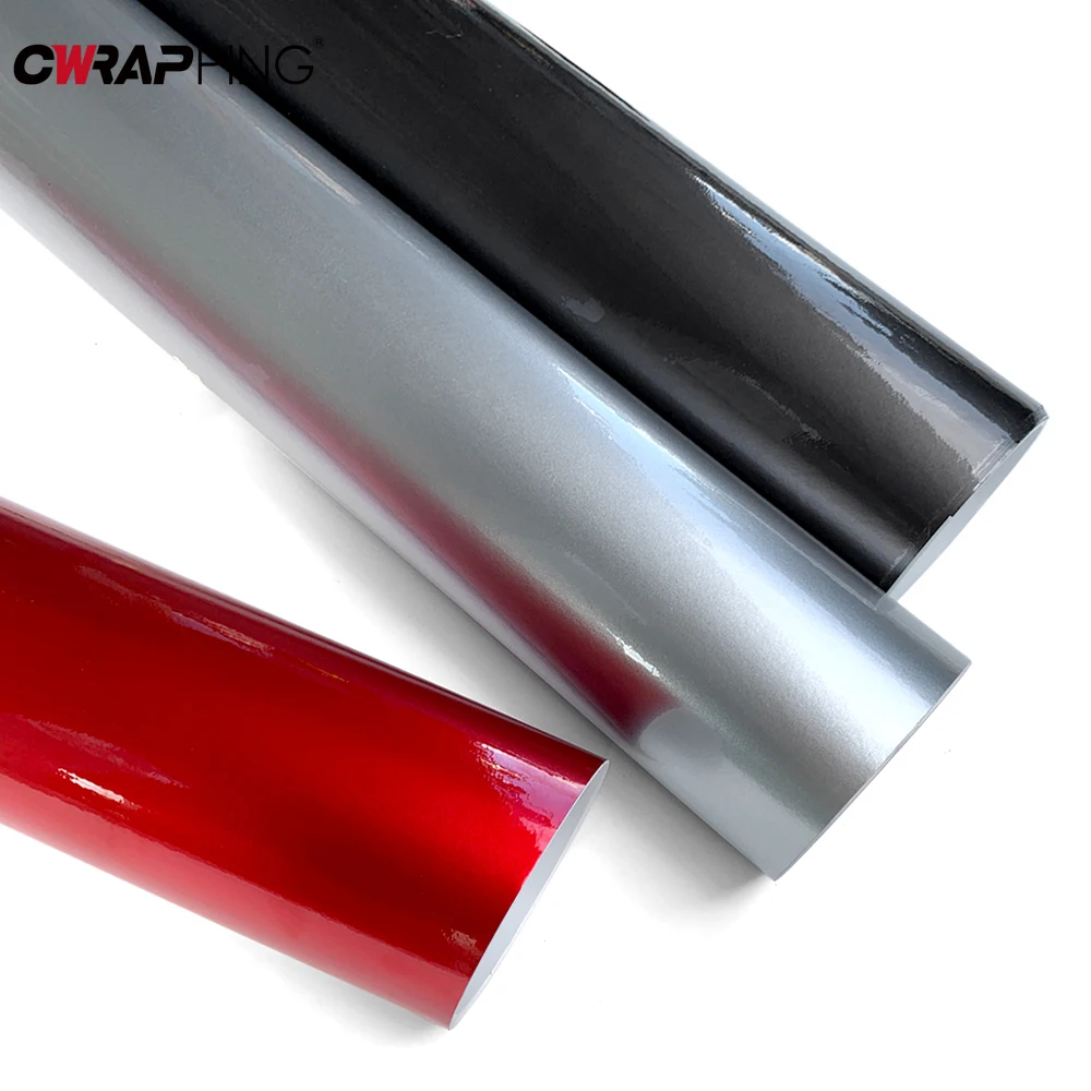 Stiker Sepeda Motor Warna Stiker Mengkilap Tahan Air Berubah Film Universal Helm Akasswa Pilar Penyetelan Aksesori Otomotif Sepeda