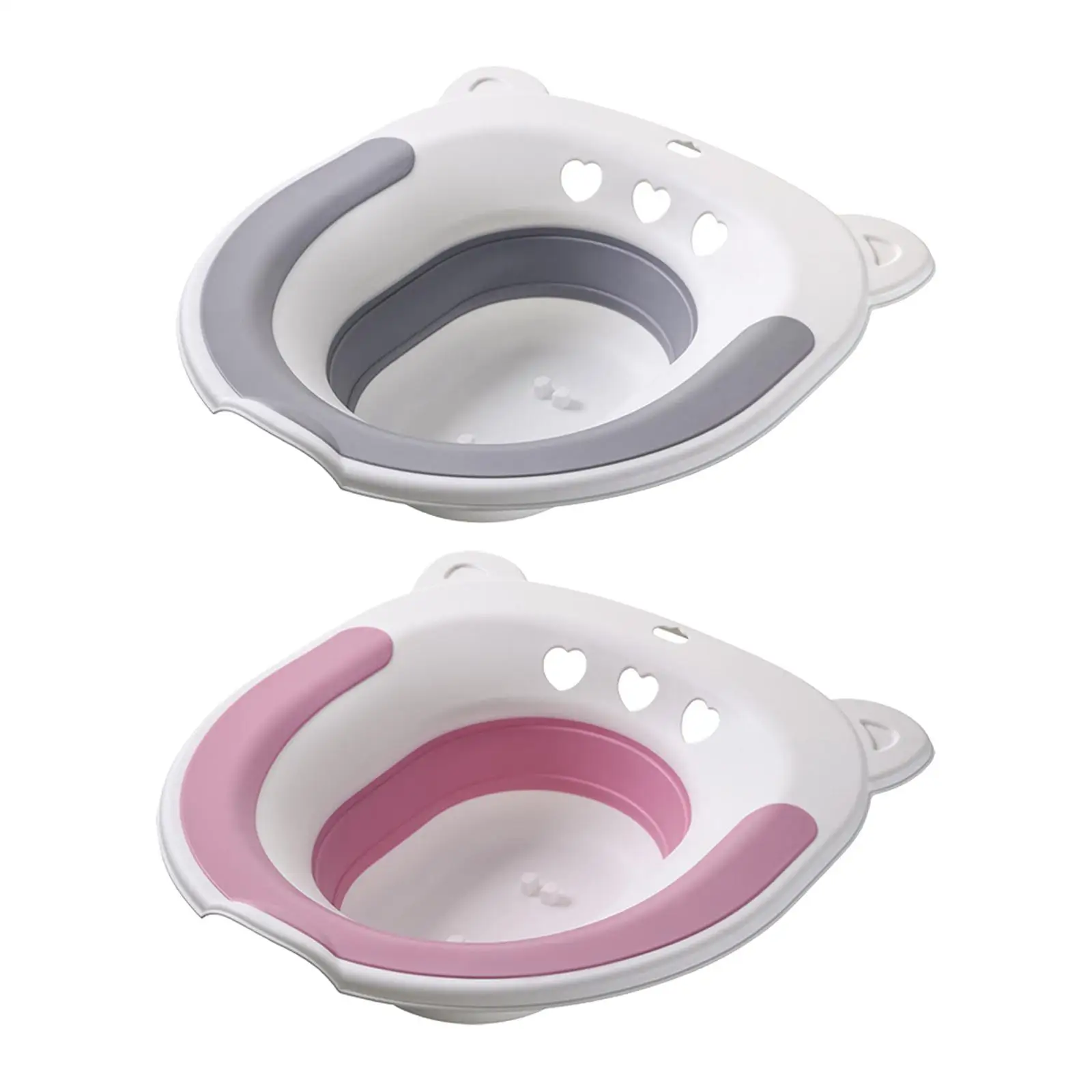 Folding Sitz Bath Toilet Seat Space Saving Avoid Squating for Pregnant Women