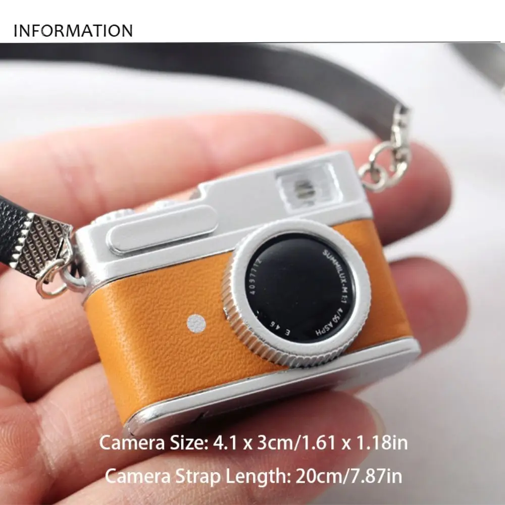 Pretend Play OB11 Doll Accessories Photographic Prop Doll House Accessories Simulation Camera Witn Flash Lamp Cute