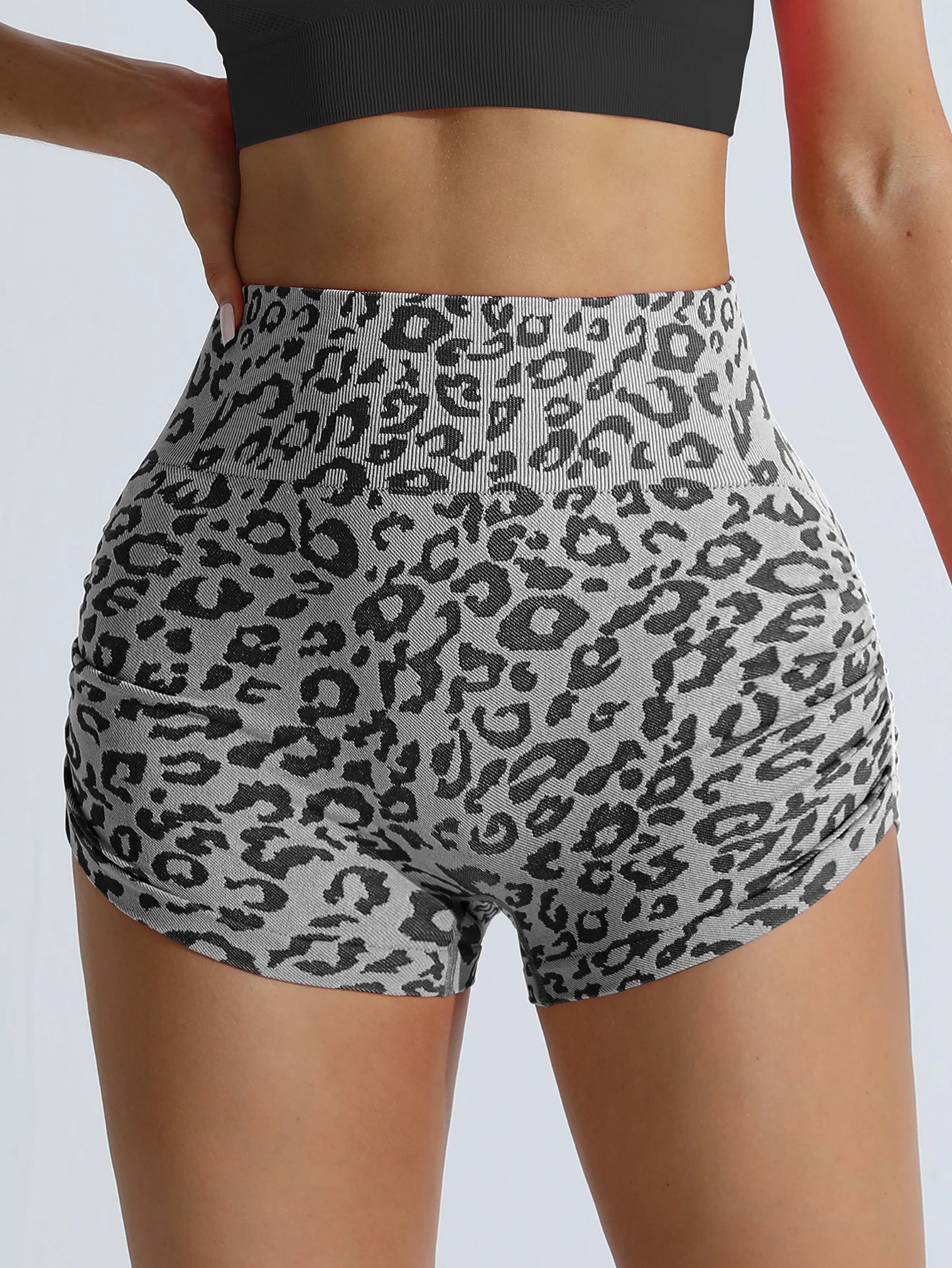 Leggings femininas finas de cintura alta com estampa completa casual moda verão