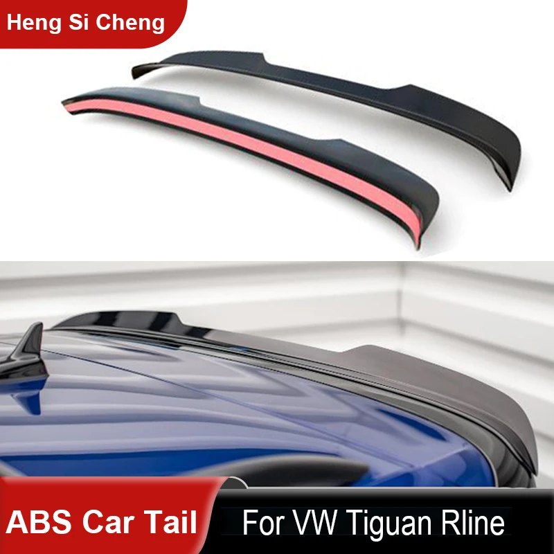 For VW Tiguan Rline Tail Wing Spoiler ABS Car Rear Spoiler Hatchback Universal High Performance  Tail Wing Car Exterior Decor