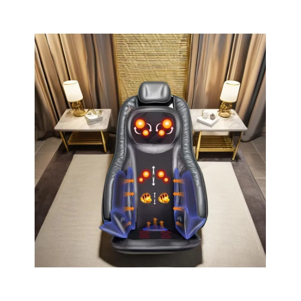 

Full Body Leather Shiatsu Seat Back Relaxation Heating Neck & Waist Car Massager Cushion