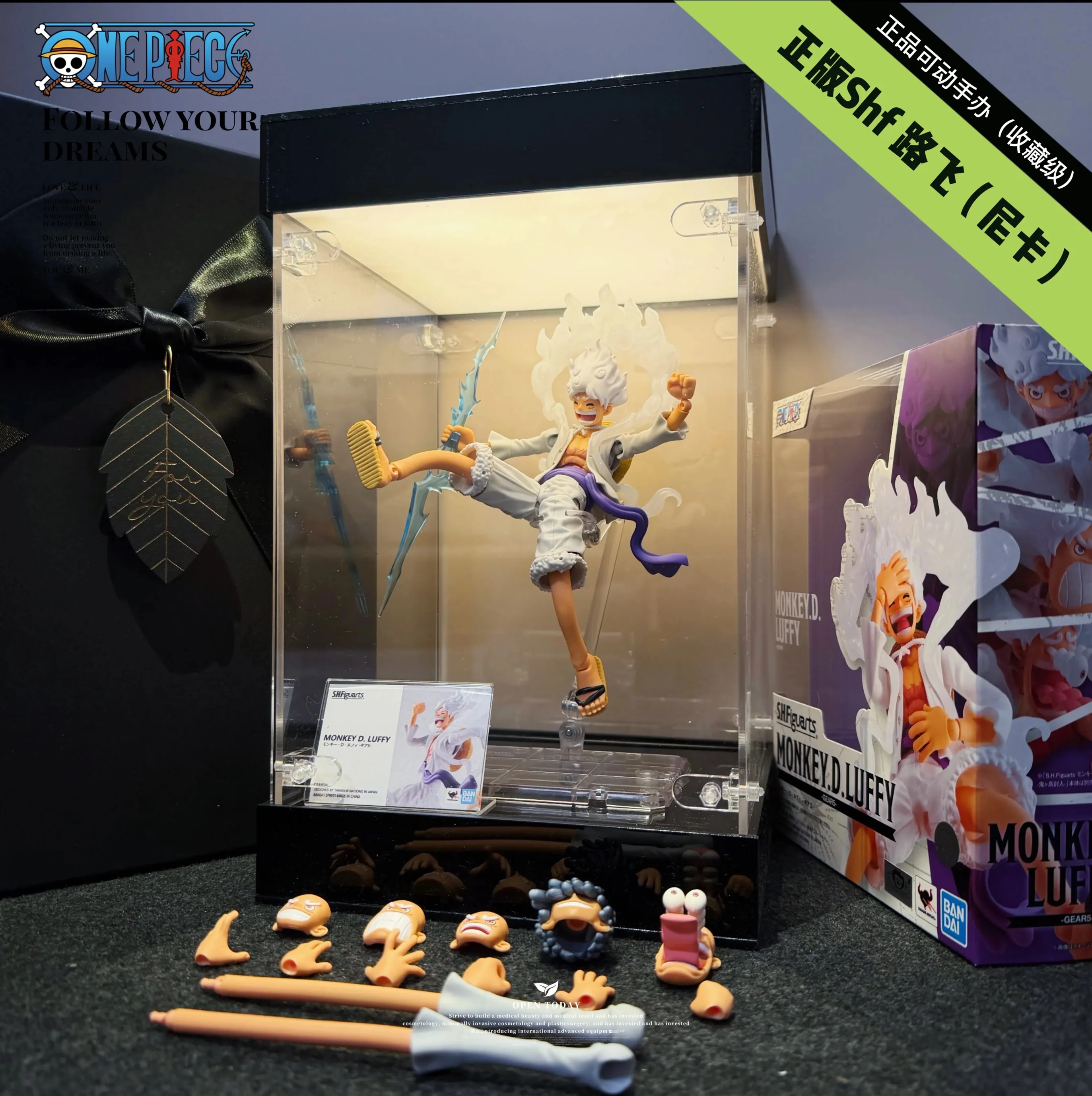 Bandai S.H.Figuarts SHF One Piece Nika Lufei Five-Gear Doll Hand-Held Toy Set Movable Series Doll - view 2