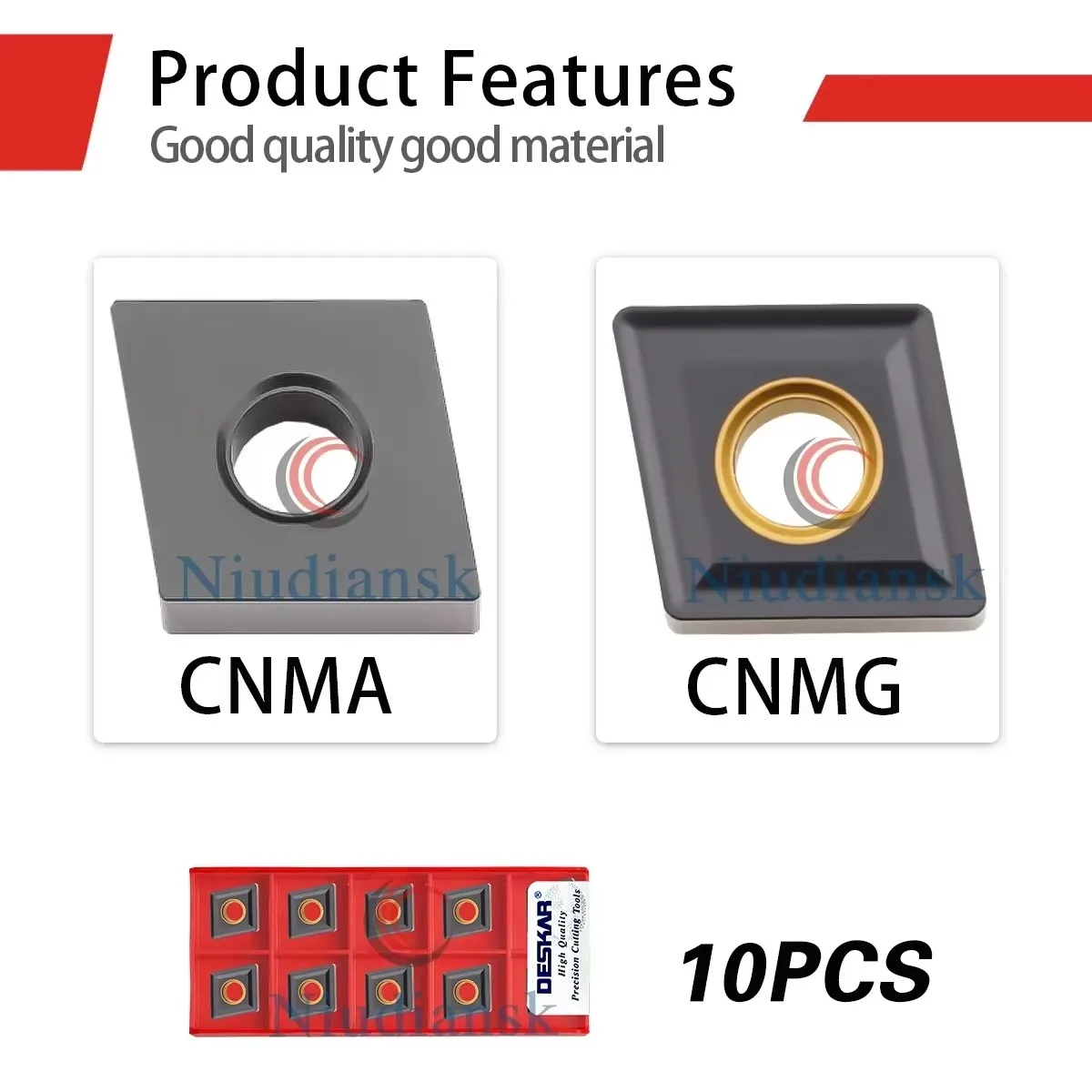 DESKAR Machining Center CNMG/CNMA120404/08/12 LF3018 Numerical Control Outer Circle Turning Blade For Cast iron Processing Tools