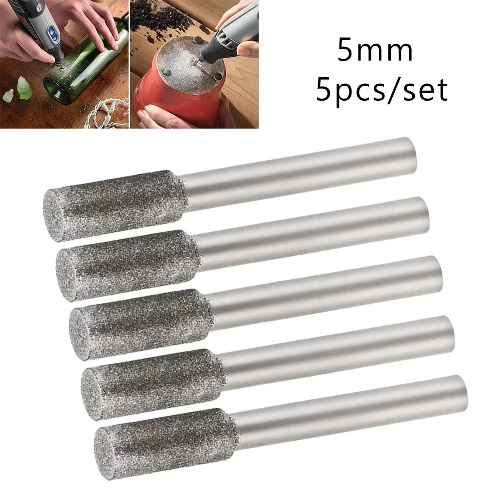 3mm Shank Diamond Drill 45mm Alloy Electroplated Burrs Engraving Equipment Grinding Jade Carving Weld High Quality