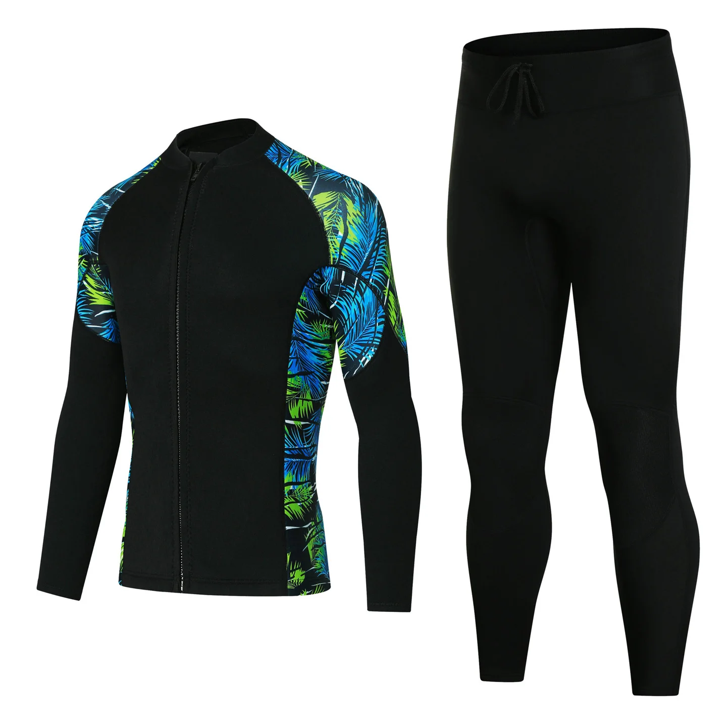 3MM Neoprene Wetsuit Top And Pants Set for Men And Women Separated Diving Jacket Thermal Swimsuit for Surfing Snorkeling Spearfi