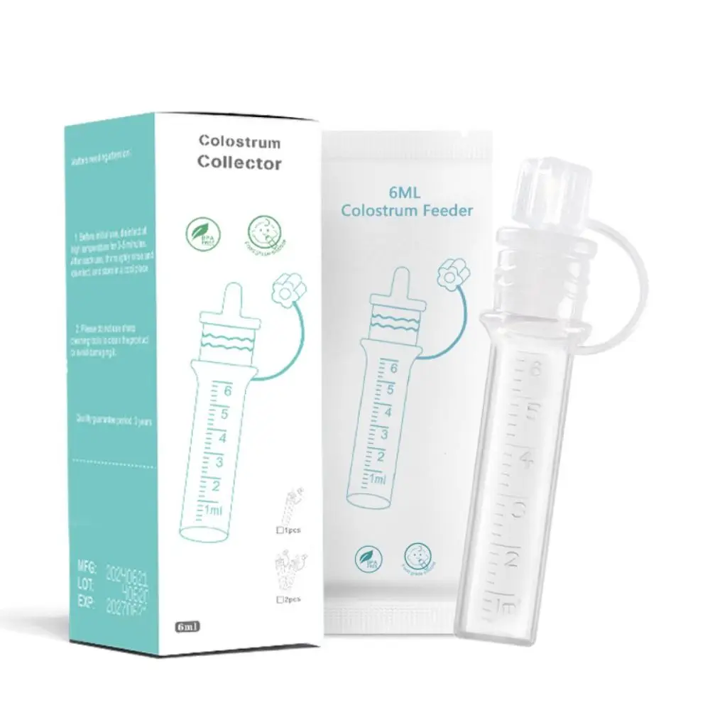 

Reusable Colostrum Collector 6ml Easy To Clean Breast Milk Collection Baby Essentials Food Safe Baby Feeding Device Newborn Care