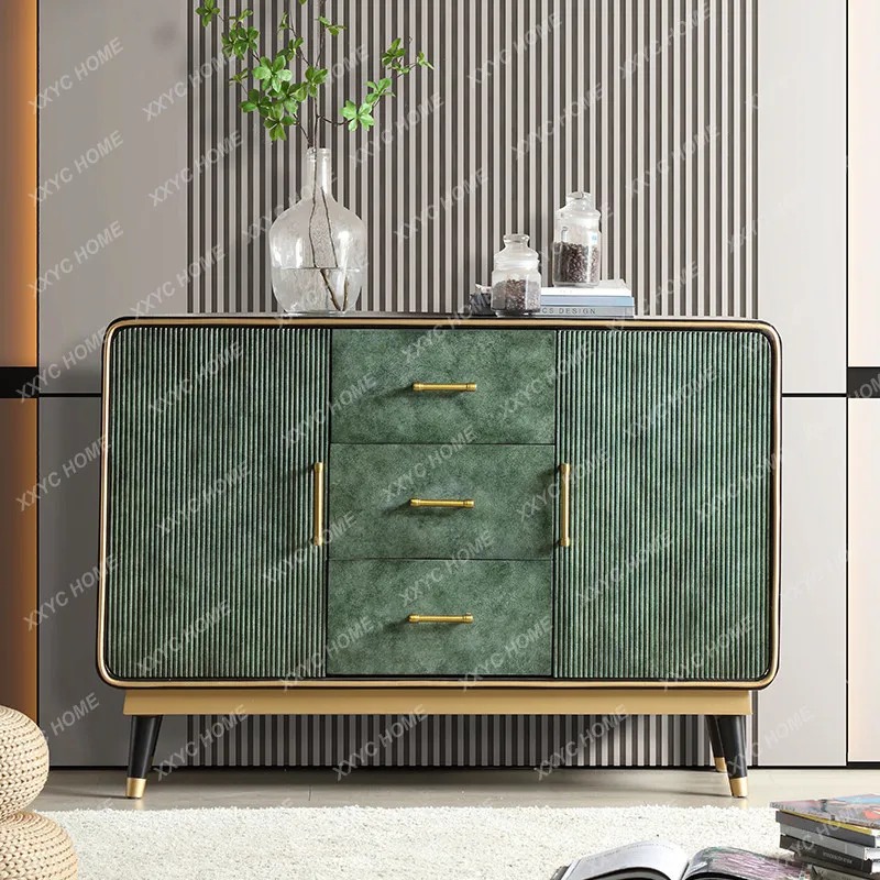 X-S  Green Living Room Cabinets Long Dustproof  Narrow Living Room Cabinets Storage Meuble Rangements Furniture Home