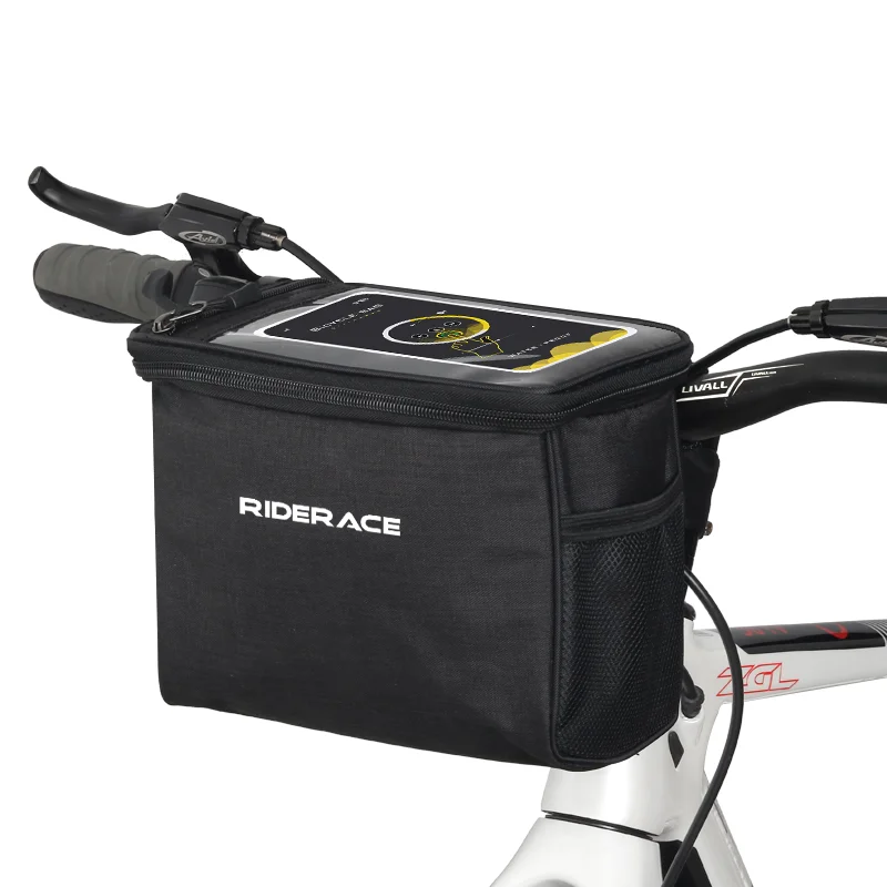 AliExpress riderace Bicycle Front Handlebar Bag With Touch Screen Bike Handlebar Bag Thermal Multifunctional Portable
