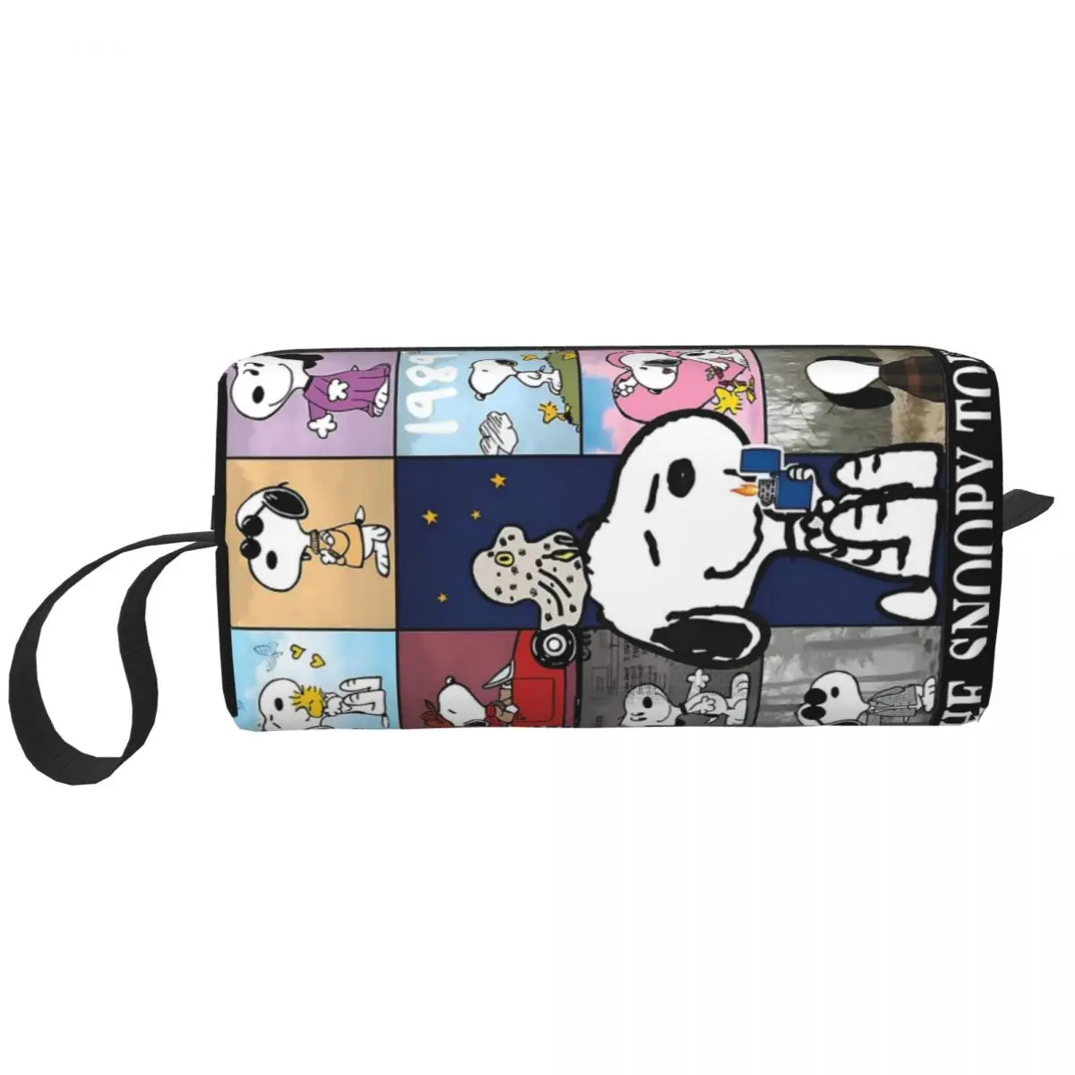 Cute Snoopy The Eras Tour grande borsa per il trucco Beauty Pouch Travel Cosmetic Bags Organizer per Unisex