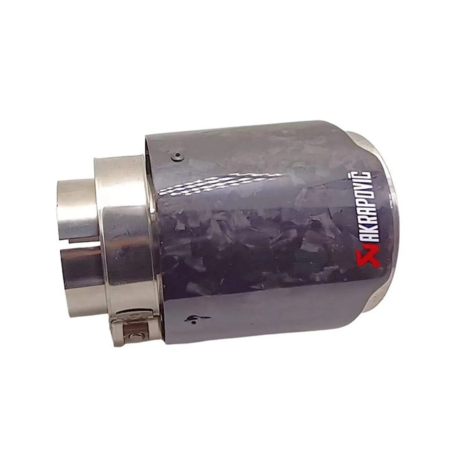 

1x универсальный 63 мм впускной автомобильный глянцевый глушитель из углеродного волокна наконечник выхлопной системы трубы глушители насадка прямая нержавеющая сталь