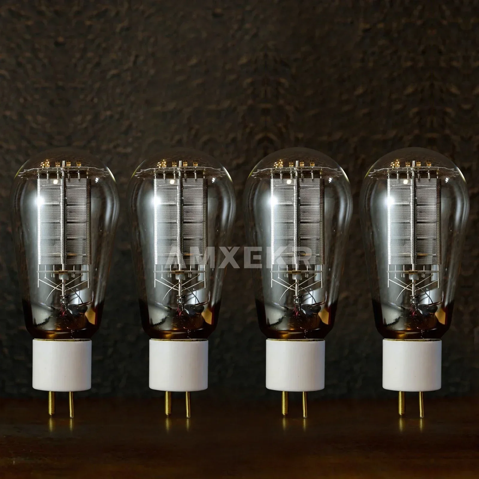 PSVANE 300B-N Vacuum Tube Replaces WE300B E-300B 300B-TII A300B 300B Series Eggplant Screen White Base Gold Feet Matched Quad