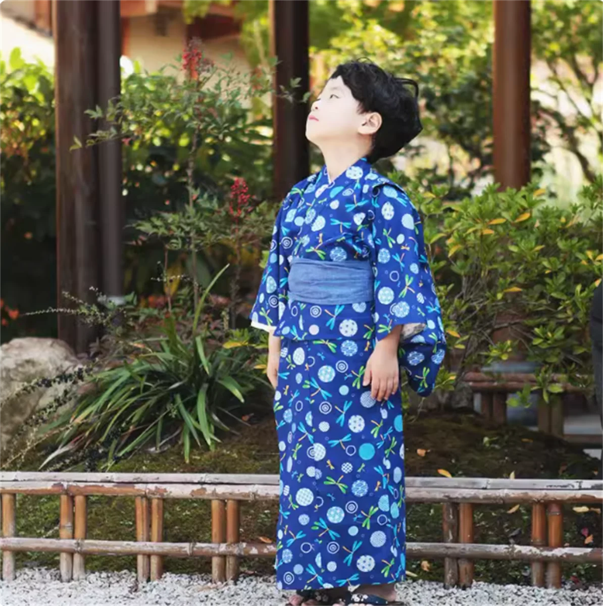 

Japanese children's kimono, bathrobe, and traditional Japanese formal attire for boys in spring, summer, and summer