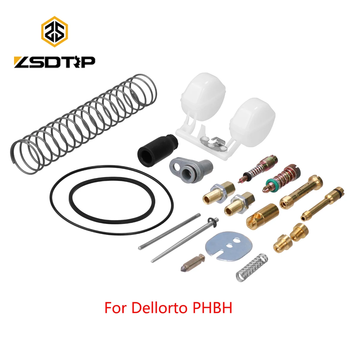 ZSDTRP For Dellorto Carburetor PHBH Repair Kit Rebuild Assembly For PHBL PHBH Carbs Float Needle O-ring Idle Mixture Screw Kit