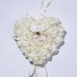 European Wedding Ring Pillow Simulation Foam Rose Ring Pillow Wedding Bride Romantic Ring Pillow Wedding Supplies