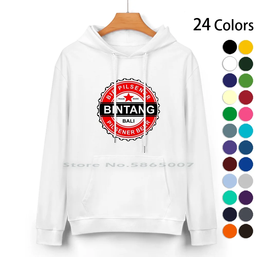 

Bir Bintang Bali Beer Pure Cotton Hoodie Sweater 24 Colors 100% Cotton Hooded Sweatshirt For Women Men Unisex Gifts Heat