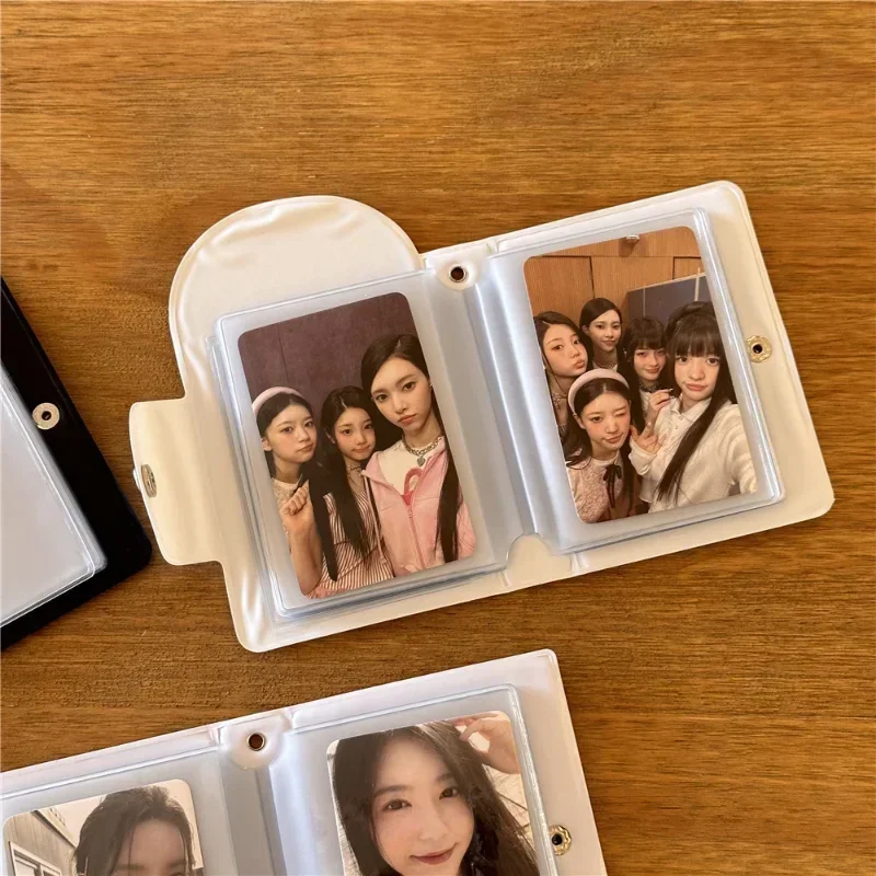Ins Style Little Angel PVC Mini Photo Album for 3 Inch Kpop Photocards Photo Album Cute Idol Card Collection Book Wholesales New